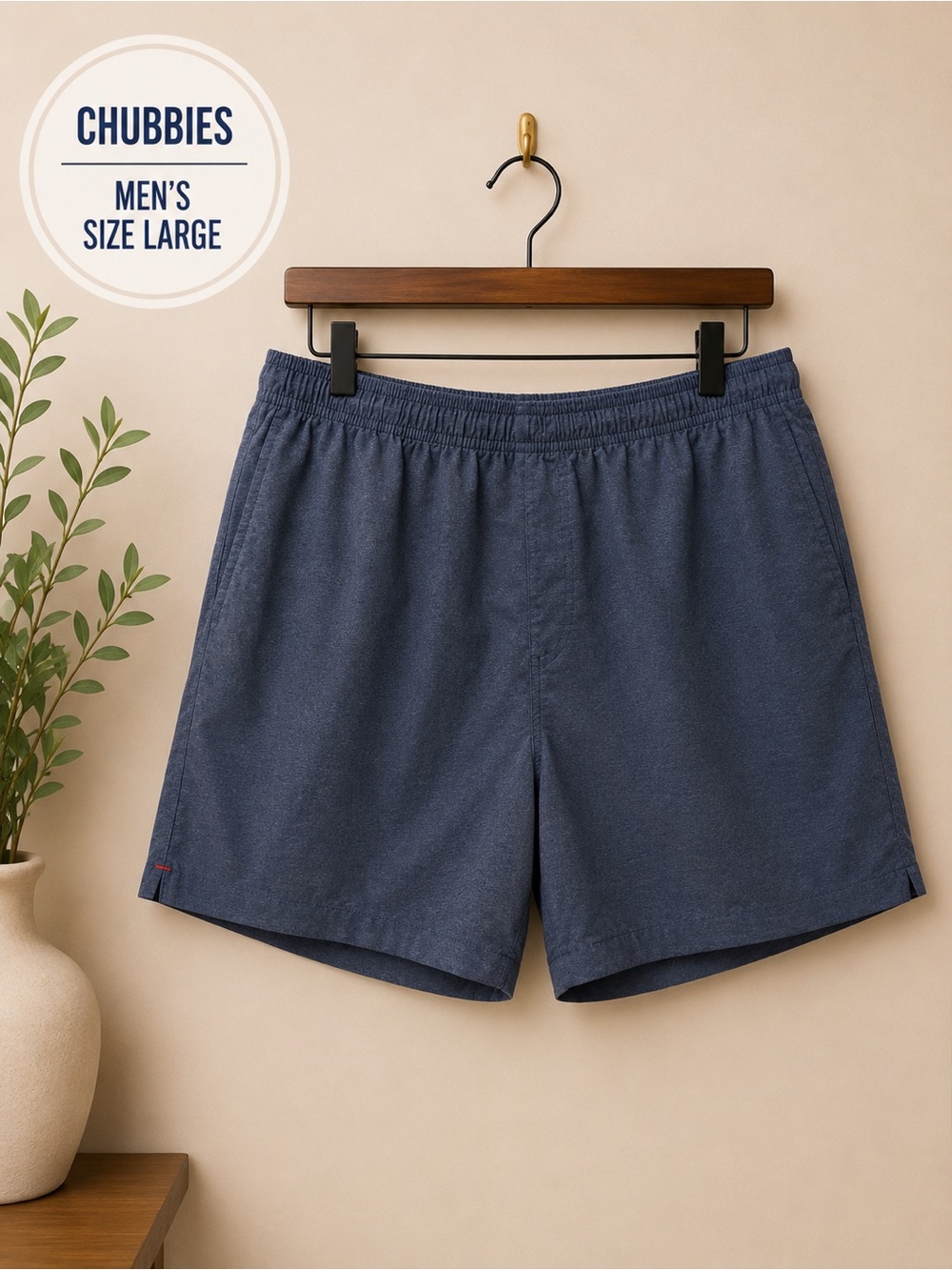Chubbies Men's  Blue Elastic-Waist Shorts